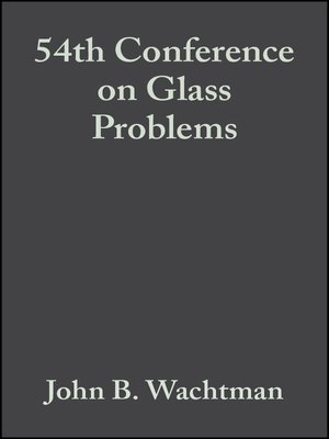 cover image of 54th Conference on Glass Problems
